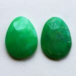 天然石＊クリソプレーズ　ファンシー型　ルース　23.6 ct　2個