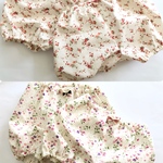 【konamomoyuzu様専用ページ】×4枚🌸赤の小花柄かぼちゃパンツ/カラフル小花柄のかぼちゃパンツ/ミニマスクプレゼント