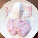 子供用マスク（夏用）ふんわりダブルガーゼ・お花柄