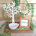 フォトフレーム付き アイアンツリーのアクセサリー収納