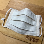 ♫送料無料♫夏用マスク　大人用シンプルマスク　　　　　　　コットン刺繍生地　【ノーズワイヤー入り】