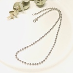 Silver925 ボールチェーンネックレス　【40cm】