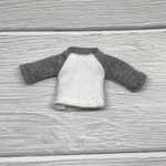 ラグランTシャツ･長袖グレー オビツ11