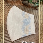 大きさ選べる✨new✨麻100% リネン素材の良さが上品なマダムの夏マスク