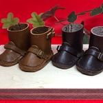 革細工  幅広エンジニアブーツ　一足　miniature boots.