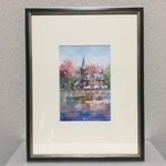 （59） 原画　水彩画　風景画　ヨーロッパの街