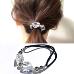 ✳︎氷のような煌く透明感✳︎クリア×シルバーのヘアゴム