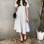 【FLARE DRESS】color:white