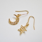 スター＆ムーンピアス(ステンレス)