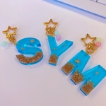 イニシャルキーホルダー　海　♡