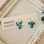 新作*ターコイズ小枝ピアス/イヤリング
