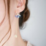人魚の花咲きフリル｜ピアス/イヤリング（18kgf）
