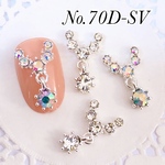 ネイルパーツ　ジュエリーネックレス　ラインストーン  チャーム　ピアス