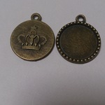 クラウンのミール皿(金古美)