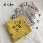ダブルガーゼハンカチ 【23×23㎝】入園 入学
