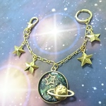 土星のバッグチャーム