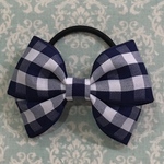 ギンガムチェック♡リボンヘアゴム