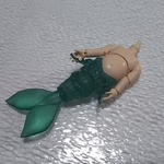 人魚素体 ラムネ淡/ホワイティ オビツ11サイズ　透明