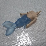 人魚素体 空/ホワイティ オビツ11サイズ　透明