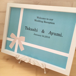 ウェルカムボード♡2点セット ティファニー風  Tiffany&Co.