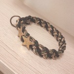パラコード首輪★迷彩柄★アンティーク調