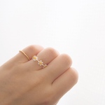 《　marguerite 1・gold1　》　ビーズリング