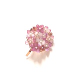 紫陽花のポニーフック*ヘアーカフ(紫)