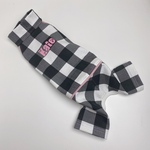 𓇼Miy様専用𓇼犬服 名入れ ブロックチェックのアメスリロンパース