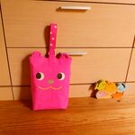 yu様オーダーのお品　くま上履き入れ　女の子　