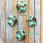 再販3【ビーズ】large flower beads #AQ×GY