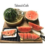 再販hand  made ミニチュア　ドールハウス   おばぁちゃん家のすいか🍉