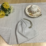 【再12】40×50❤️６年間長持ち丈夫な小学校机サイズ⭐️シンプルストライプ⭐️お揃いの巾着オプション⭐️