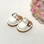  【NEW】＊送料無料＊mini☆mini ミニチュア サボサンダル⑰（ホワイト）