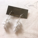 華奢かわいい♡小枝のフラワーシャワーピアス/イヤリング