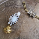 ヴィンテージビジューブローチ　vintage bijou pin brooch SHWH