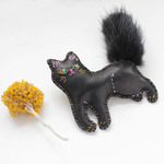 【受注制作】黒猫ブローチ