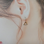 再販⭐小さい三角ピアス/イヤリング