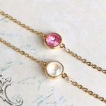 スワロフスキーのひと粒ブレスレット（ソフト）