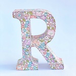 輸入リバティ☆アルファベットオブジェ・Ｒ☆Michelle