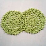 コットンコースター　14cm　2枚組