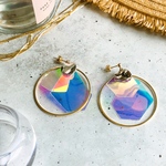 PVC ＆ mixシルバー  ピアス/イヤリング