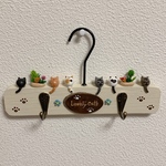 鍵掛けはねこだらけ  アイボリー