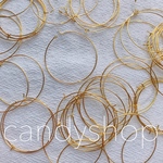 10pcs 真鍮 hoop ピアスパーツ ゴールド