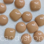 ライトブラウン square × round cabochon
