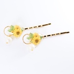 【再販】ひまわりのヘアピン🌻