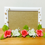 flowerフォトフレーム（White×red）