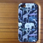 *iPhone4/5/5s/5c/6/6s/7*Queue for the Zoo*BK*リバティ*カバー*