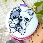 マカロンコインケース＊フレンチブルドッグ＊ピンク