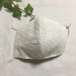 涼感ドライ立体夏マスク　かわいいサクール花柄