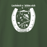 長崎の荷運び馬  ドライ Tシャツ スコットランド・ゲール語　オリーブ